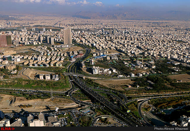 تهران پس از باران