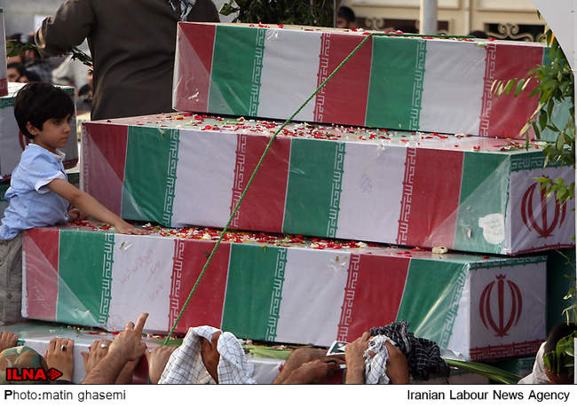 مراسم تشییع پیکر پاک شهدای غواص-2