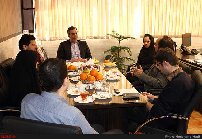 بازدید جابر انصاری ،سخنگوی وزارت امور خارجه از ایلنا