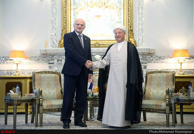 دیدار رئیس پارلمان کرواسی با آیت الله هاشمی رفسنجانی