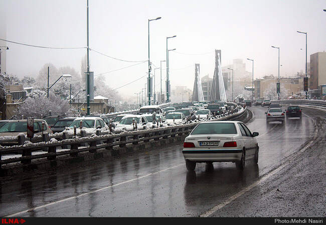 بارش برف پاییزی در تهران