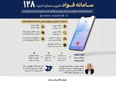 سامانه «فواد ۱۲۸» شکایات‌ مردم از نظام اداری را پیگیری می‌کند/ گزارش عملکرد دستگاه‌ها به رئیس‌جمهوری ارائه می‌شود