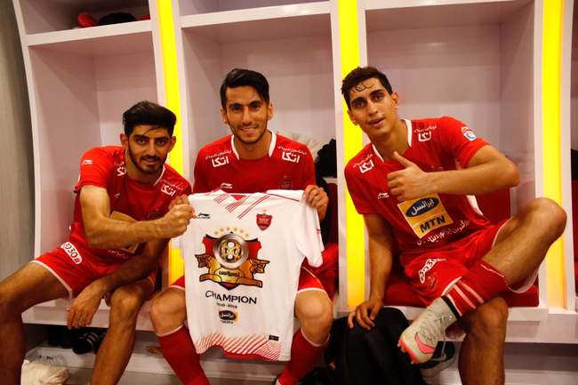 جشن قهرمانی پرسپولیس در جام حذفی (تصاویر)
