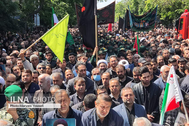 تشییع سومین امام جمعه شهید تبریز