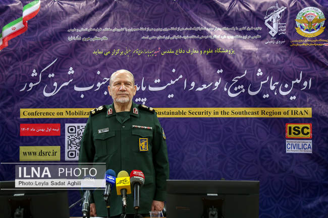 نشست خبری «اولین همایش بسیج، توسعه و امنیت پایدار در جنوب شرق کشور»