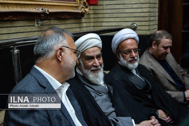 مراسم ترحیم مادر غلامعلی حداد عادل