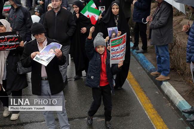حضور مردم تبریز در راهپیمایی ۲۲ بهمن