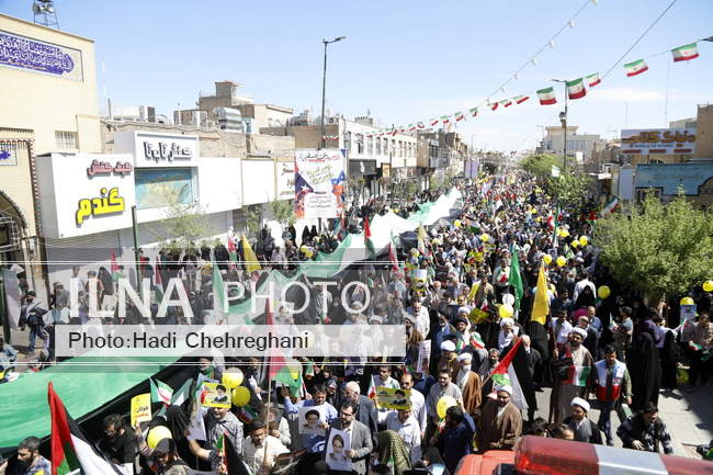 راهپیمایی روز قدس استان قم