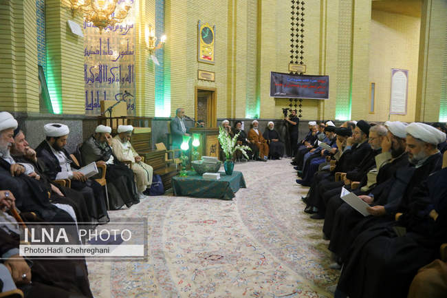 مراسم ختم همسر آیت‌الله سیستانی در تهران