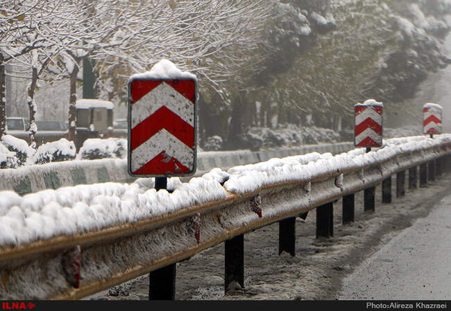 بارش برف پاییزی در تهران