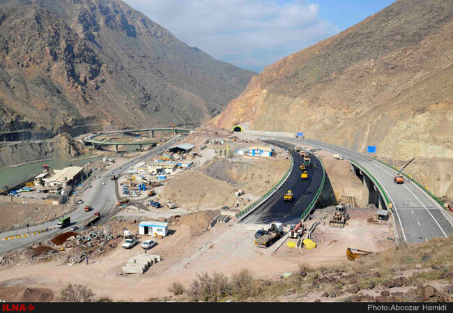  مراحل تکمیل آزادراه قزوین رشت محدوده منجیل رودبار