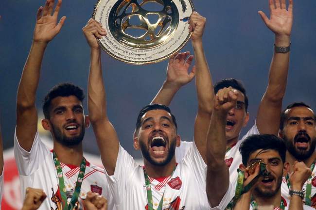 جشن قهرمانی پرسپولیس در جام حذفی (تصاویر)