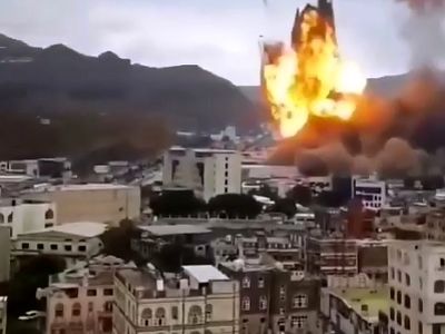 تصاویری از حملات اسرائیل به صنعا /یمن