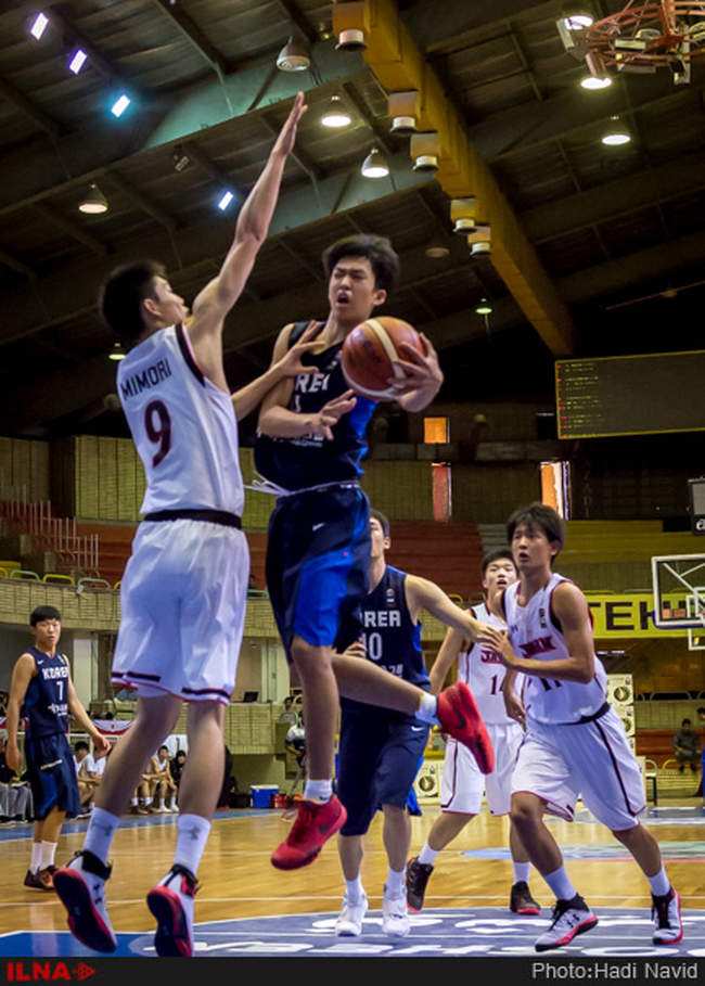 بیست و چهارمین دوره مسابقات بسکتبال قهرمانی جوانان آسیا: ژاپن - کره ج�