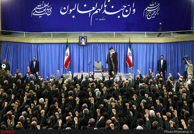 دیدار فرماندهان سپاه پاسداران انقلاب اسلامی‌ با حضرت آیت‌الله خامنه‌ای