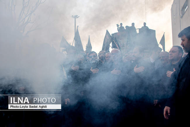 تشییع پیکر شهید گمنام در وزارت فرهنگ و ارشاد اسلامی