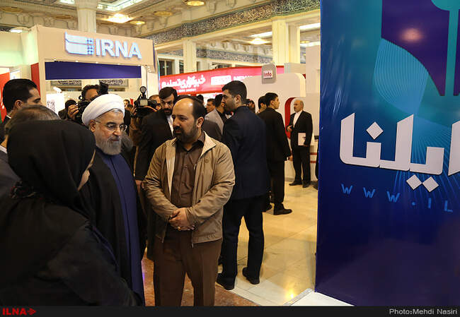 افتتاح بیست و دومین نمایشگاه مطبوعات با حضور رئیس جمهور