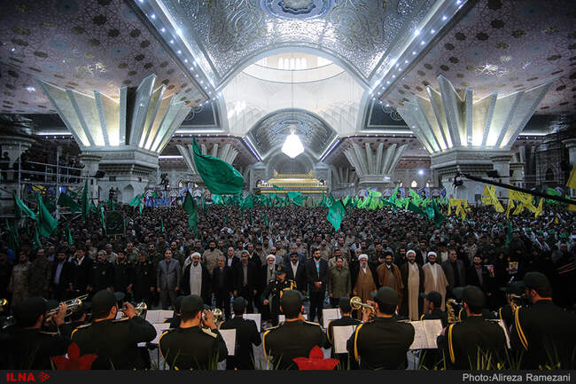 اجتماع بزرگ بسیجیان تهران در حرم امام خمینی (ره)
