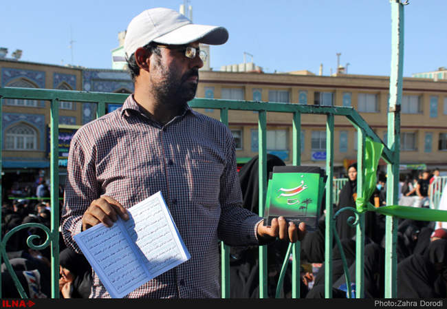 دعای عرفه در قم - حرم حضرت معصومه(س)