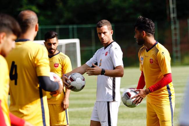 گزارش تصویری تمرین پرسپولیس؛ پرش عجیب حسینی