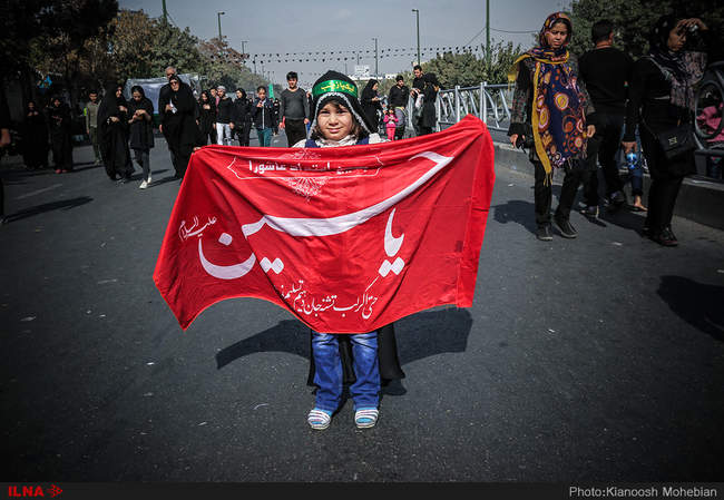 گزارش تصویری از پیاده روی جاماندگان اربعین در تهران 