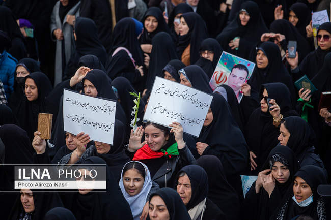 تشییع شهدای مدافع امنیت در قزوین