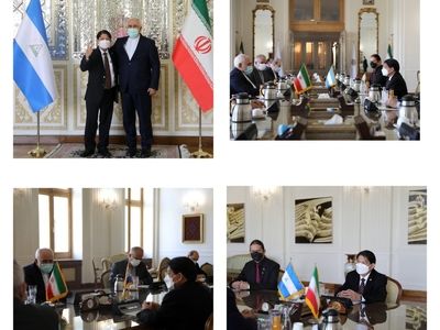ظریف با وزیر امور خارجه نیکاراگوا دیدار کرد 
