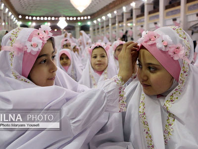 مراسم جشن تکلیف ۵ هزار نفری دختران تبریز