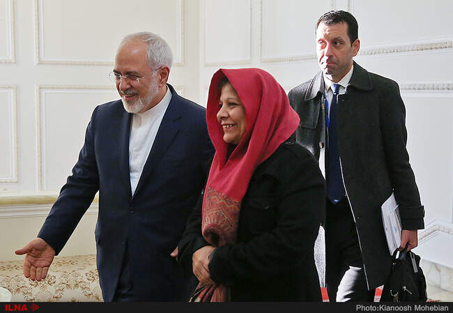 دیدار شمشاد اختر معاون دبیر کل سازمان ملل متحد با ظریف