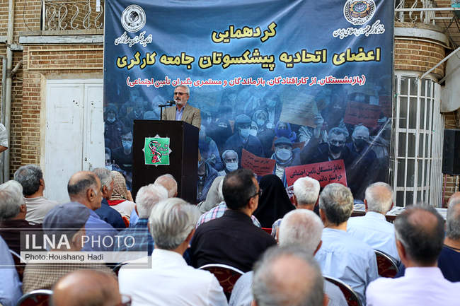  گردهمایی اتحادیه جامعه کارگری به مناسبت روز خبرنگار