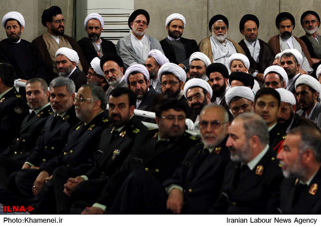 دیدار فرماندهان نیروی انتظامی جمهوری اسلامی با رهبر معظم انقلاب