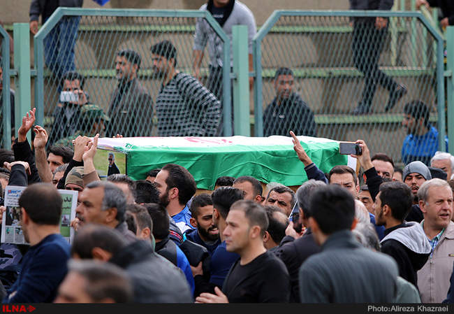 مراسم تشییع زنده یاد منصور پورحیدری