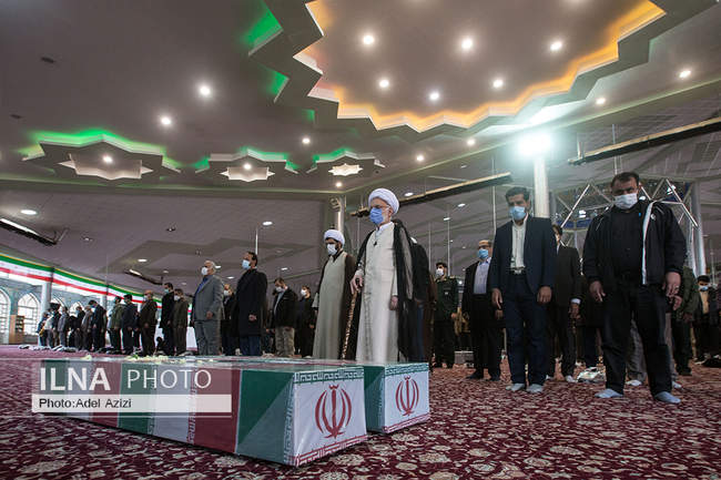 تشییع پیکر مطهر ۵ شهید گمنام در استان مرکزی