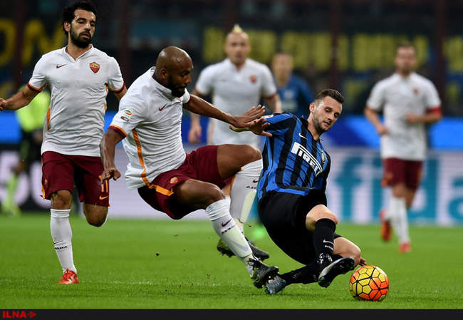برتری تیم فوتبال اینترمیلان در برابر تیم فوتبال رم