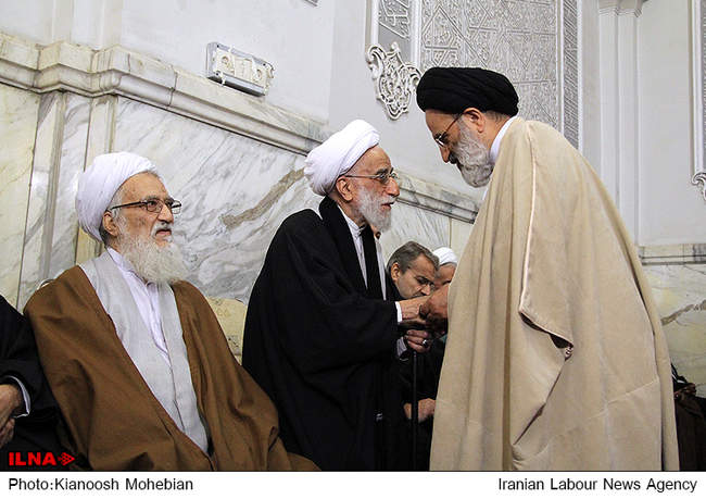 مراسم ترحیم همسر آیت الله جنتی