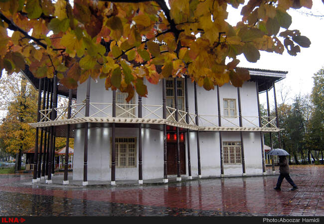 بارش باران در رشت