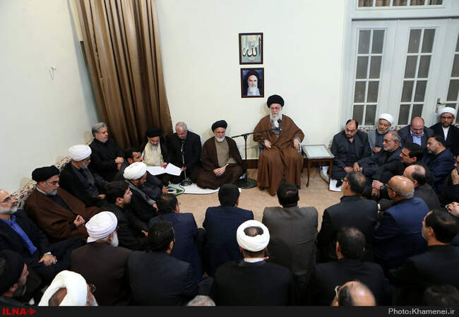 دیدار مسئولان و دست‌اندرکاران حج با رهبر انقلاب