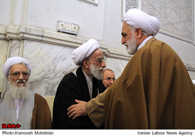 مراسم ترحیم همسر آیت الله جنتی