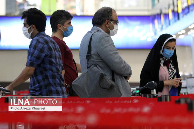 اجرای پروتکل های بهداشتی در فرودگاه مهرآباد تهران