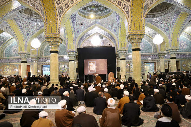 مراسم هفتمین روز درگذشت آیت الله صافی گلپایگانی در قم