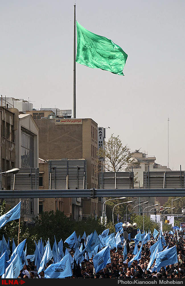 مراسم تشییع پیکر جان‌ باختگان فاجعه منا در تهران/2