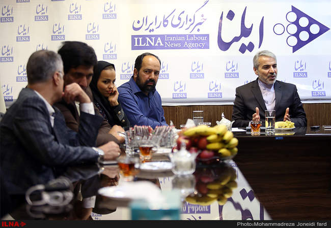 حضور محمدباقر نوبخت سخنگوی دولت در خبرگزاری کارایران( ایلنا) 