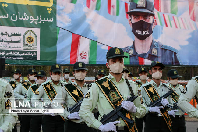 حضور  سردار رحیمی در مراسم صبحگاهی ستاد فاتب تهران