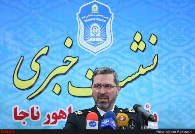 نشست خبری رئیس پلیس راهور ناجا