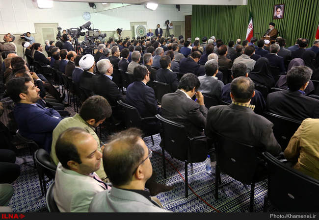 دیدار رئیس و مدیران سازمان صدا و سیما با رهبر انقلاب