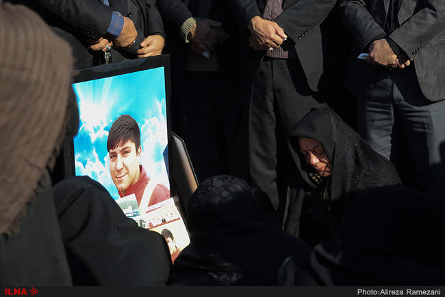 مراسم اولین سالگرد شهدای آتش نشان حادثه پلاسکو