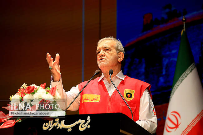 مراسم گرامیداشت روز آتش‌نشان با حضور رئیس‌جمهور