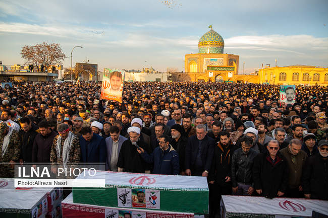 تشییع شهدای مدافع امنیت در قزوین