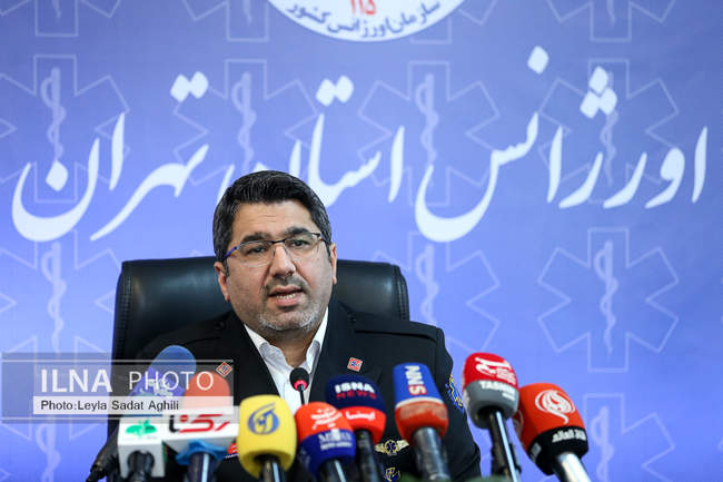 نشست خبری رئیس سازمان اورژانس استان تهران