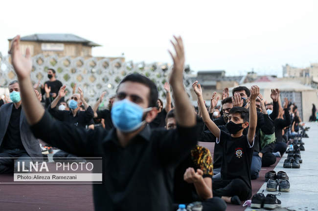 مراسم شب ششم عزاداری حضرت ابا عبدالله الحسین (ع) در میدان آیینی امام ح